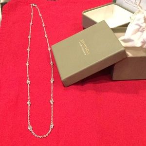 Judith Ripka sterling silver diamonique necklace.